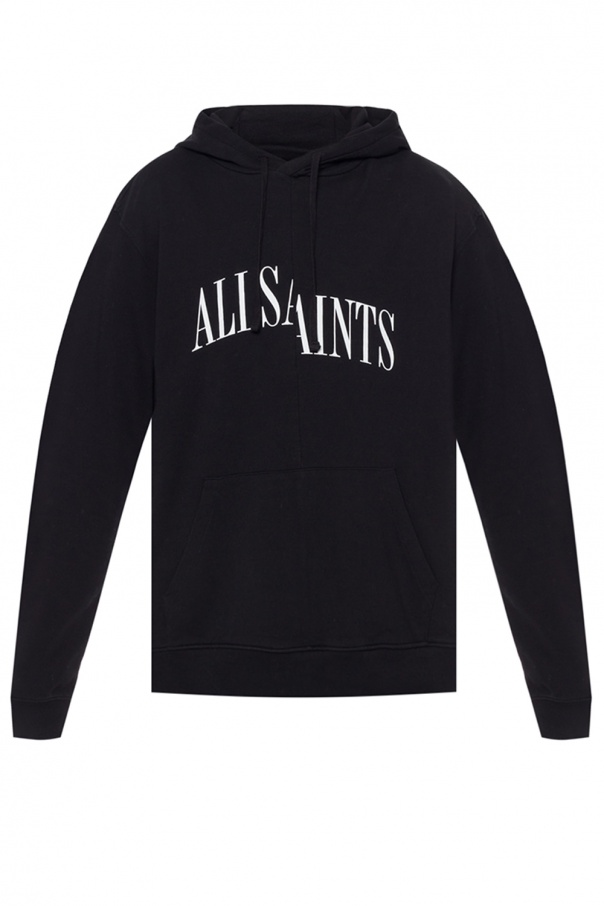 Black Dropout hoodie AllSaints Polar Stripe Zip Neck Sweatshirt Biname fmedShops Switzerland